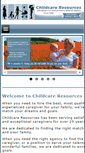 Mobile Screenshot of childcareresources.com